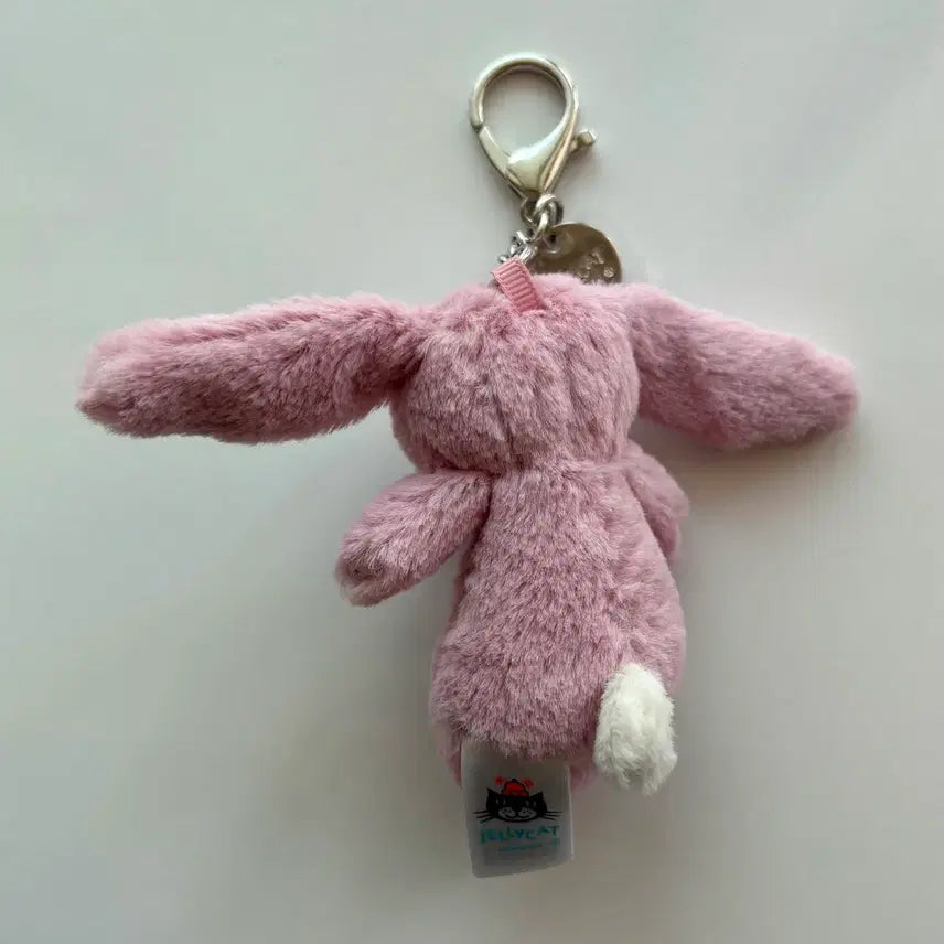 [BUNJANG] Jellycat Bunny Keyring Pink New with Tags and Dust Bag / 젤리캣 버니 키링 핑크 새상품 택O 더스트백포함 / 가방꾸미기 백참
