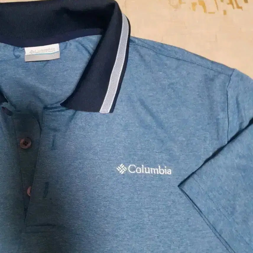[BUNJANG] Columbia Blue Polo T-Shirt Size 105 / [상태최상] 컬럼비아 블루 폴로티 105