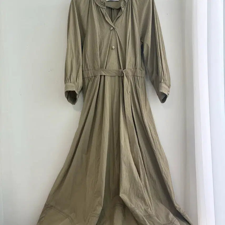 [BUNJANG] DEWL Midi Dress Khaki / DEWL 듀엘 원피스 시슬리 타임 마인 마쥬 보브