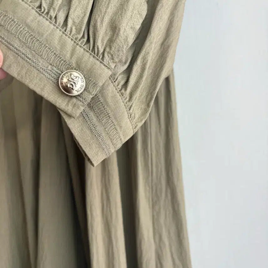 [BUNJANG] DEWL Midi Dress Khaki / DEWL 듀엘 원피스 시슬리 타임 마인 마쥬 보브