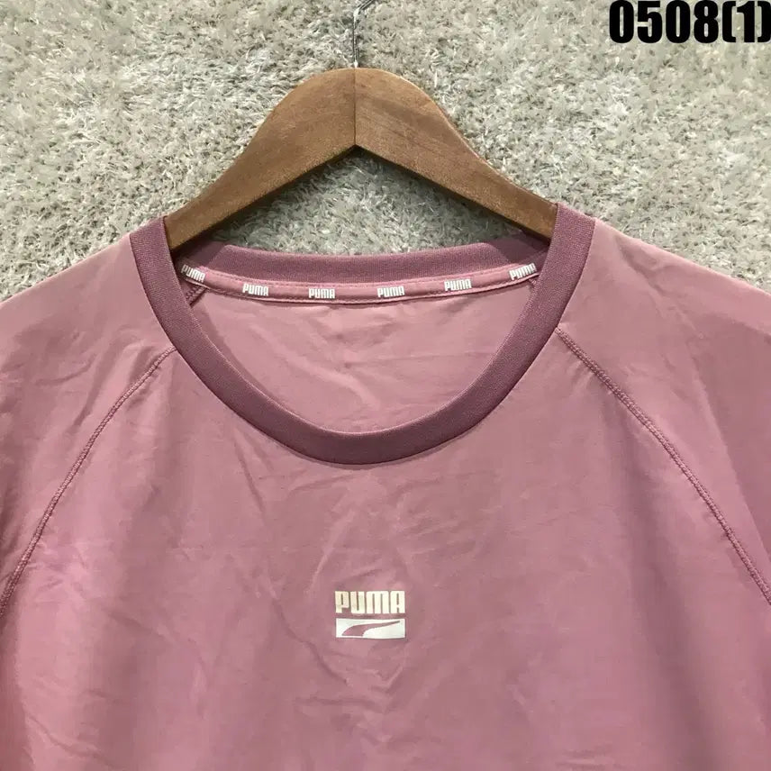 [BUNJANG] Puma Short Sleeve T-Shirt Pink Medium / 푸마 반팔 티셔츠 핑크색 m