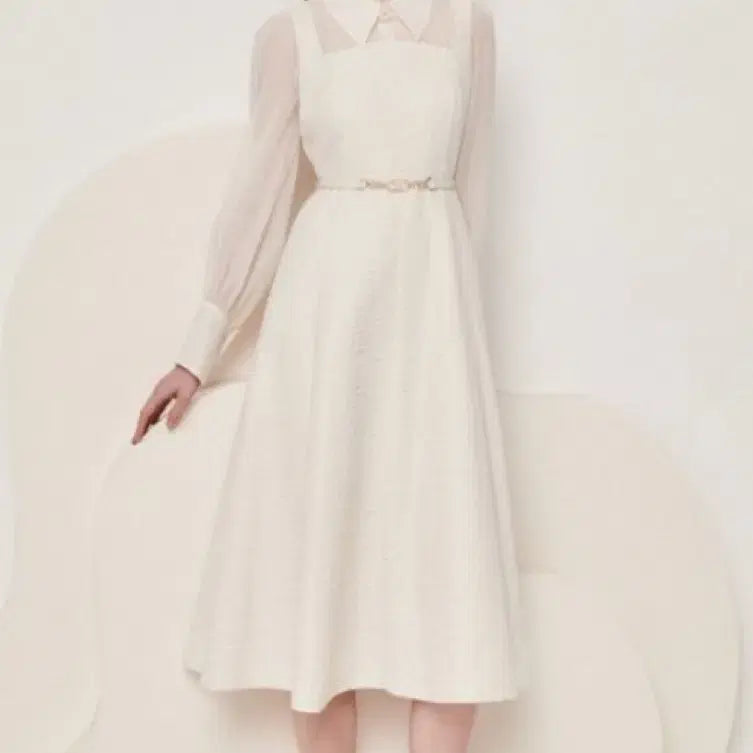 [BUNJANG] Jigott Colorblock Flare Dress / 지고트 배색 플레어 원피스