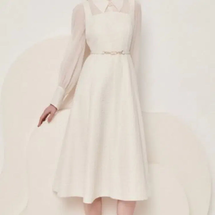 [BUNJANG] Jigott Colorblock Flare Dress / 지고트 배색 플레어 원피스