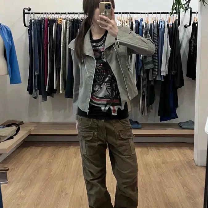 [BUNJANG] MK KLEIN Cotton Zip-Up Jacket / MK KLEIN 코튼 집업 자켓