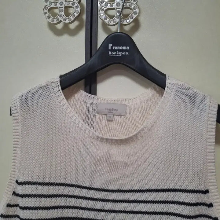 [BUNJANG] Celebshop Striped Knit Vest / 셀렙샵 스트라이프 니트 조끼 66  넉넉55
