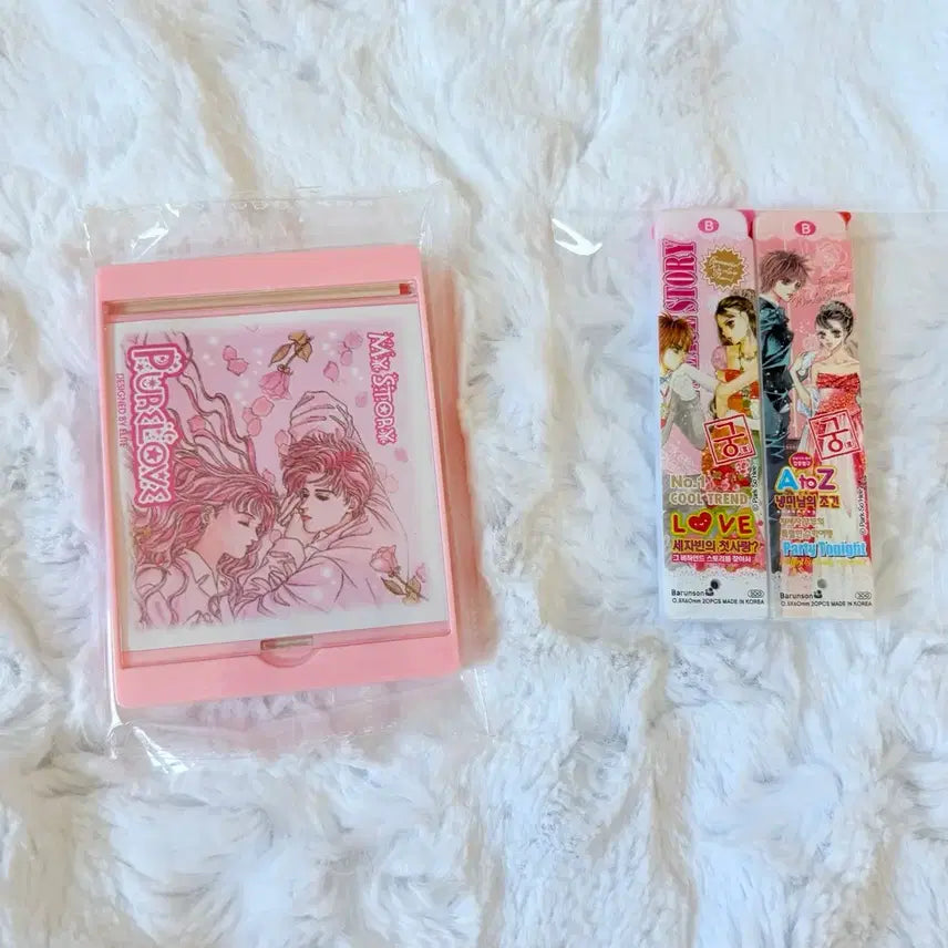 [BUNJANG] Vintage Comb Mirror Set &amp; Mechanical Pencil / 고전문구 액자 빗거울 세트 , 샤프