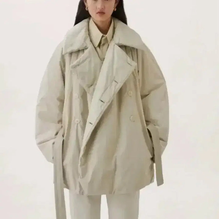 [BUNJANG] Lemaire Puffer Padding Jacket Ivory Size 36 / 르메르 푸퍼패딩 36