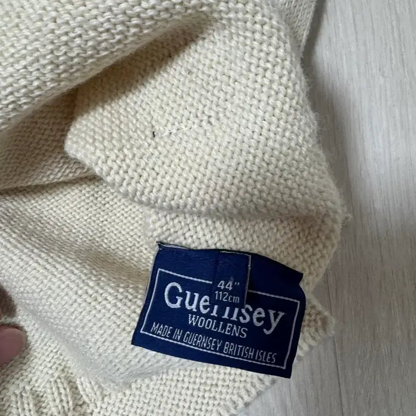 [BUNJANG] Gunnthrus Fisherman Whole Garment Wool Sweater Aran / [44] 건지울른스 피셔맨 홀가먼트 울 스웨터 아란