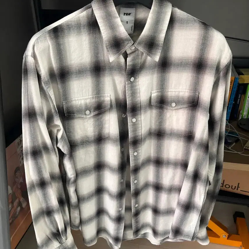 [BUNJANG] Blind Files Ombre Shirt Size 1 / (1)블라인드 파일즈 옴브레 셔츠
