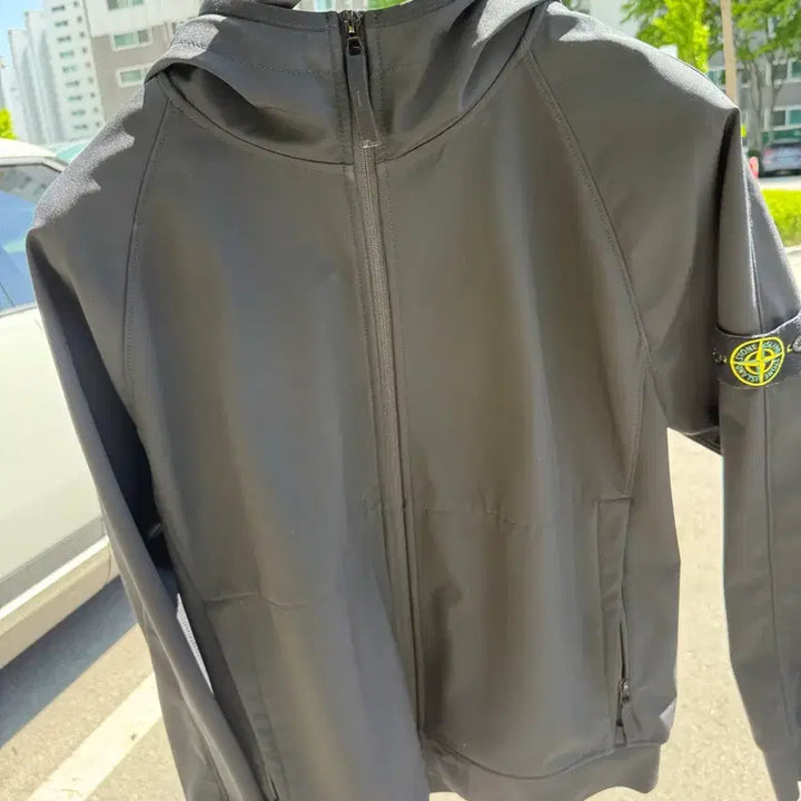 [BUNJANG] Stone Island Black Softshell Jacket XL / (백화점판) 스톤아일랜드 블랙 소프트쉘 xl 팝니다.