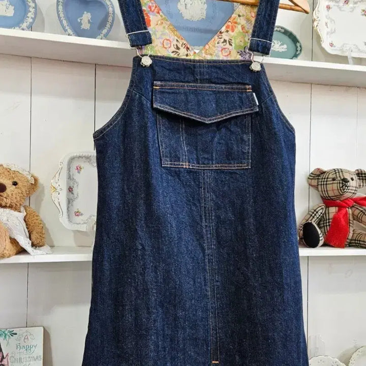 [BUNJANG] Denim Jumper Skirt Dress / 데님 멜빵 원피스 청멜빵 원피스