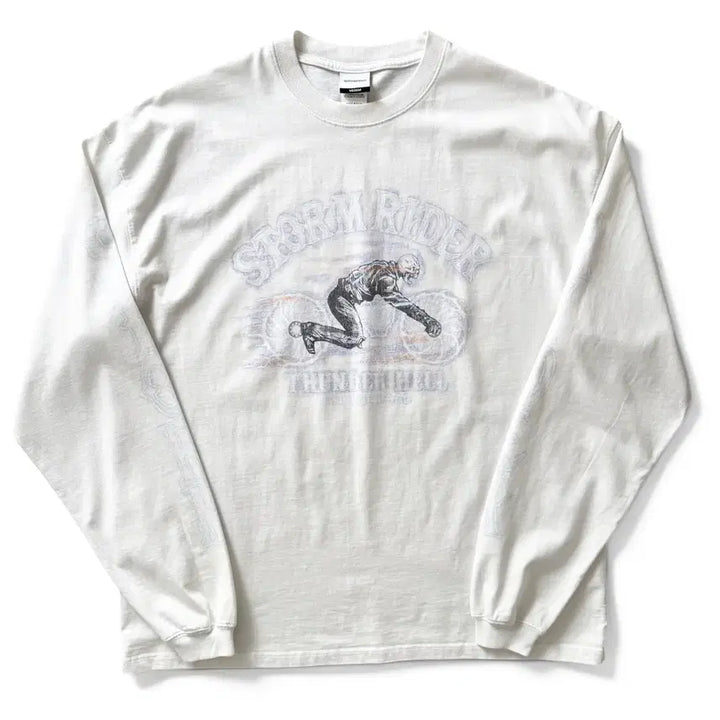 [BUNJANG] OUTSTANDING Storm Rider Graphic Long Sleeve T-Shirt M / OUTSTANDING Storm Rider Long Sleeve