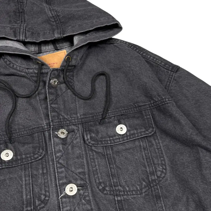 [BUNJANG] Hooded Denim Jacket / 후드 데님 청자켓