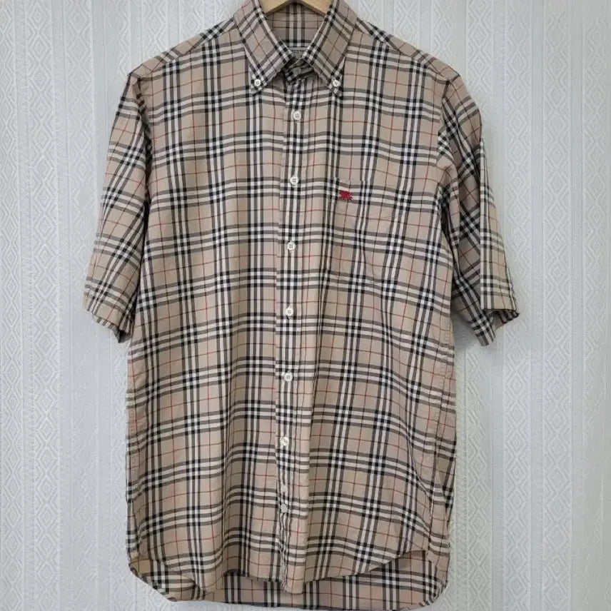 [BUNJANG] Burberry Nova Check Short Sleeve Shirt / (M)버버리 노바체크 반팔 셔츠