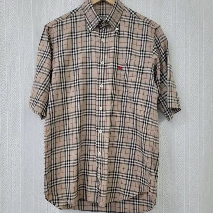 [BUNJANG] Burberry Nova Check Short Sleeve Shirt / (M)버버리 노바체크 반팔 셔츠
