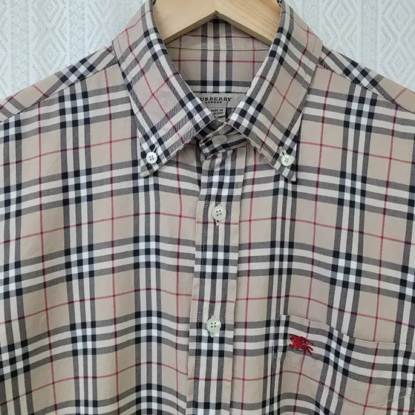 [BUNJANG] Burberry Nova Check Short Sleeve Shirt / (M)버버리 노바체크 반팔 셔츠
