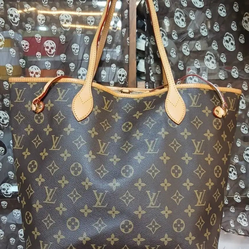 [BUNJANG] Louis Vuitton Authentic Neverfull MM Monogram Canvas Tote Bag / 루이비통 정품 네버풀 MM 모노그램 캔버스 토트백