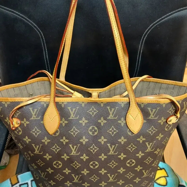 [BUNJANG] Louis Vuitton Authentic Neverfull MM Monogram Canvas Tote Bag / 루이비통 정품 네버풀 MM 모노그램 캔버스 토트백