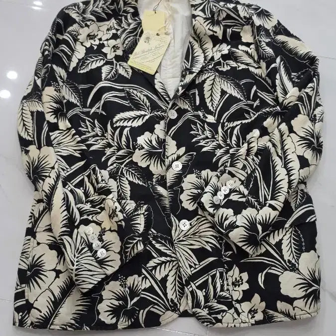 [BUNJANG] Polo Ralph Lauren Floral Pattern Linen Jacket with Pants Set / 폴로 랄프로렌 플로럴 패턴 자켓
