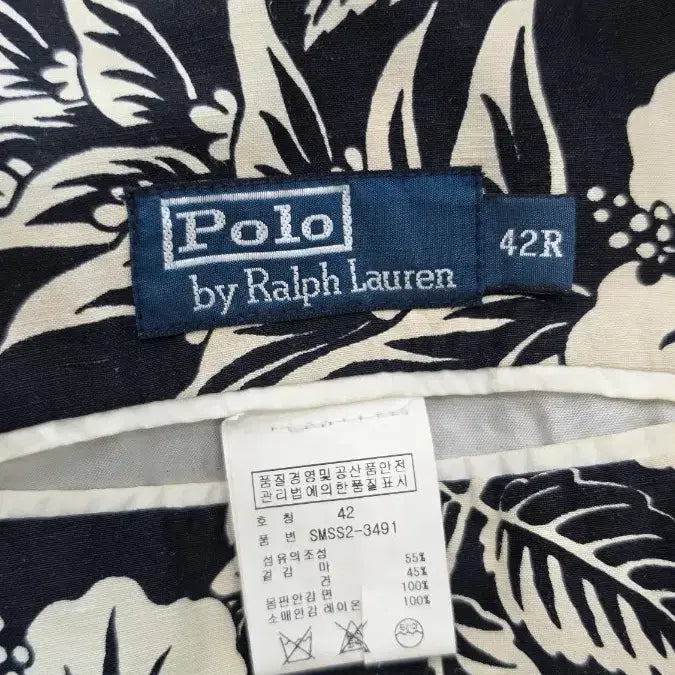 [BUNJANG] Polo Ralph Lauren Floral Pattern Linen Jacket with Pants Set / 폴로 랄프로렌 플로럴 패턴 자켓