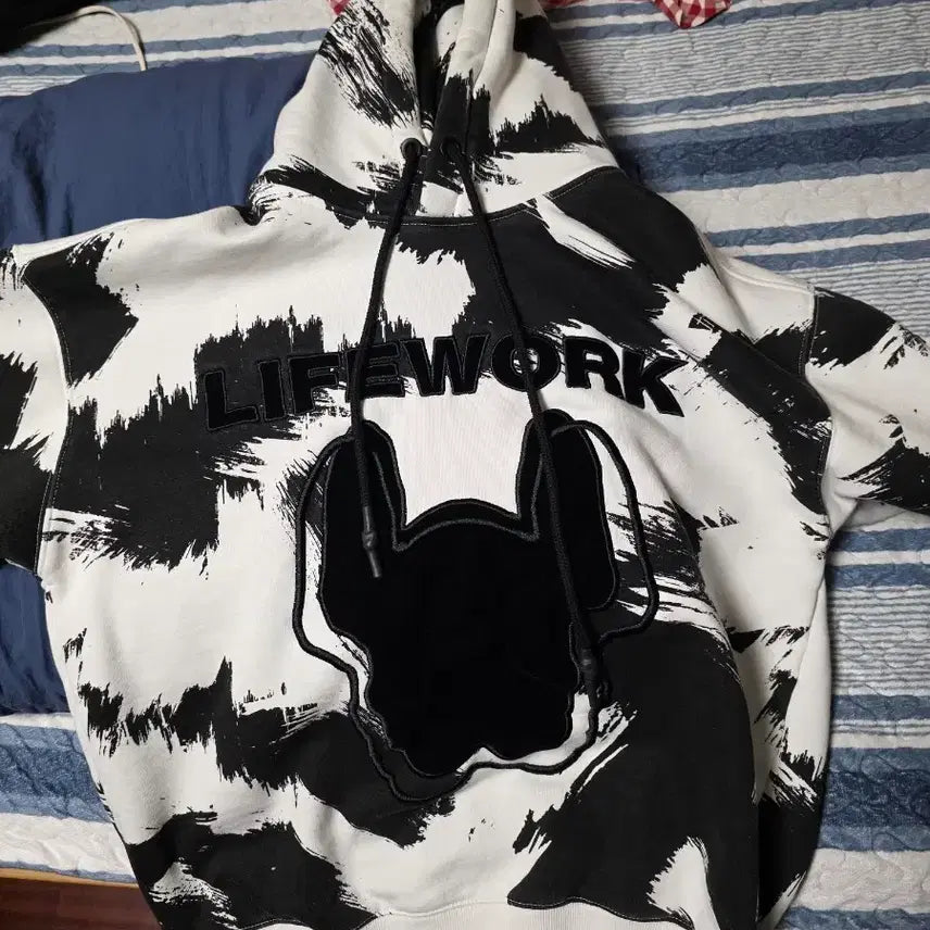 [BUNJANG] Life Work Printing Hoodie / 라이프워크 프린팅 후드티 판매
