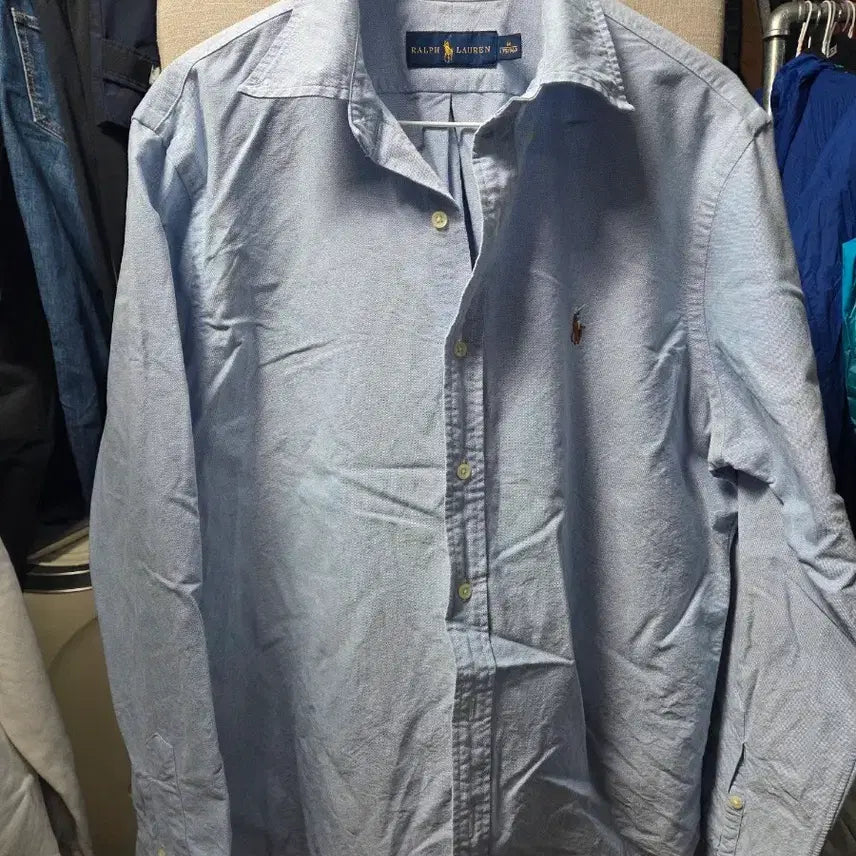 [BUNJANG] Polo Ralph Lauren Sky Blue Button-Down Shirt / 랄프로렌 하늘색 셔츠