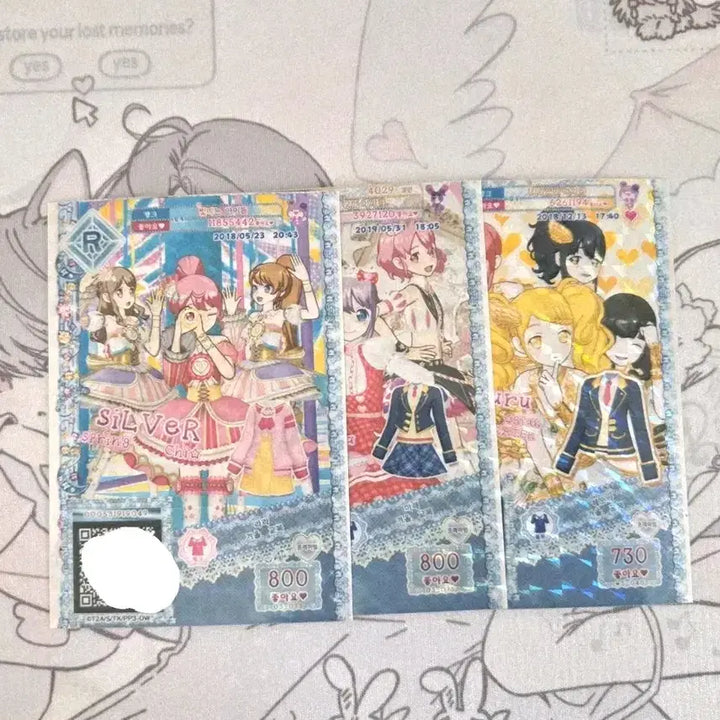 [BUNJANG] Pripara Coordi Ticket Set - Lala, Mirei, Leona School Uniform Tops / 프리파라 코디 티켓 | 라라 교복 | 미래 교복 | 레오나 교복 상의