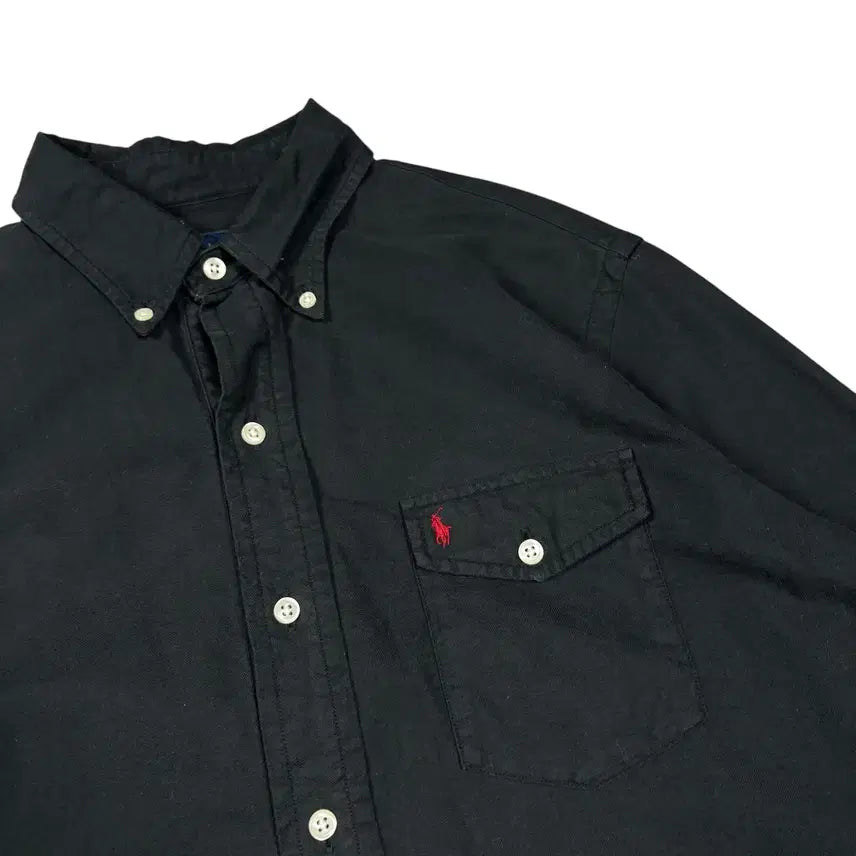 [BUNJANG] Polo Ralph Lauren Black Pullover Shirt / 폴로 랄프로렌 블랙 풀오버 셔츠
