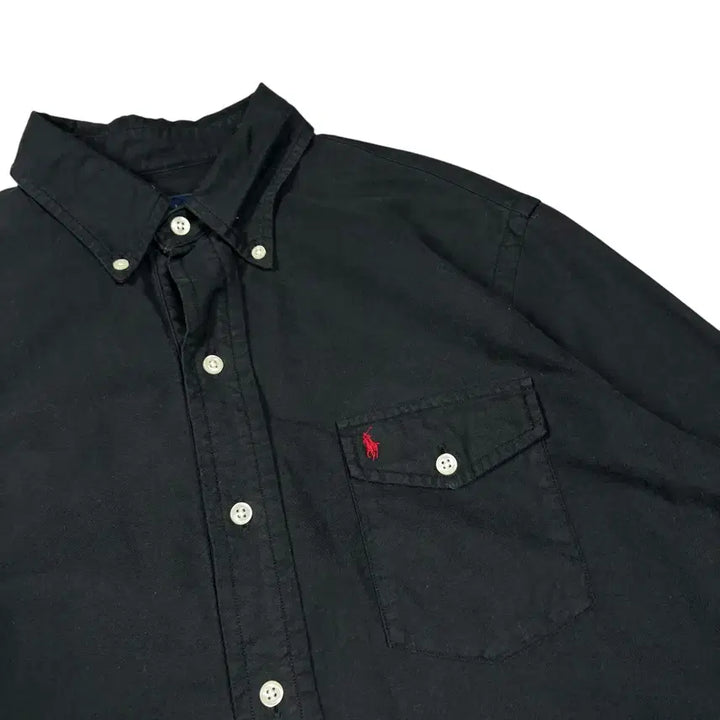 [BUNJANG] Polo Ralph Lauren Black Pullover Shirt / 폴로 랄프로렌 블랙 풀오버 셔츠