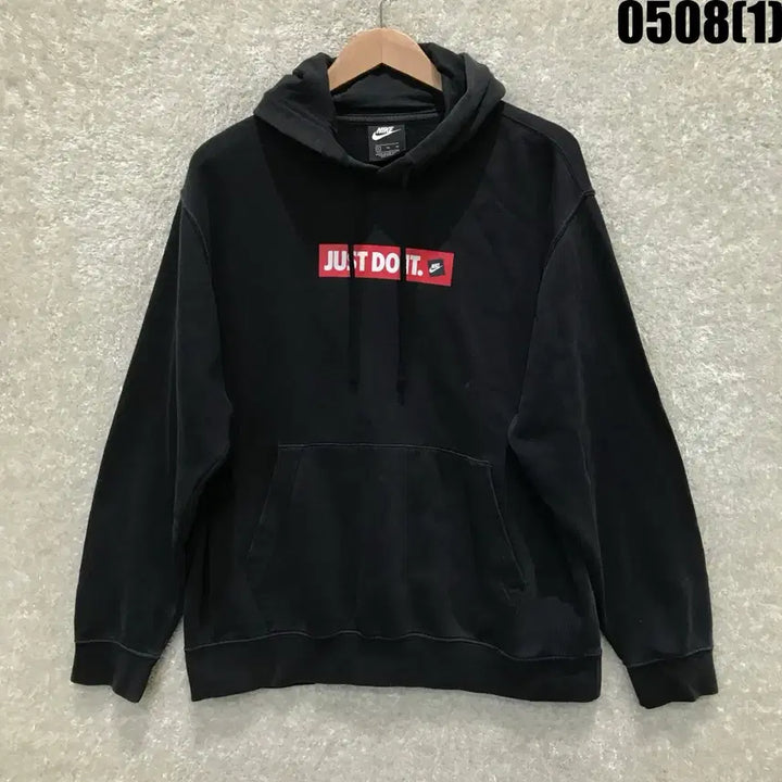 [BUNJANG] Nike Just Do It Black Hoodie XL / 나이키 Just Do It 블랙 후드티 XL