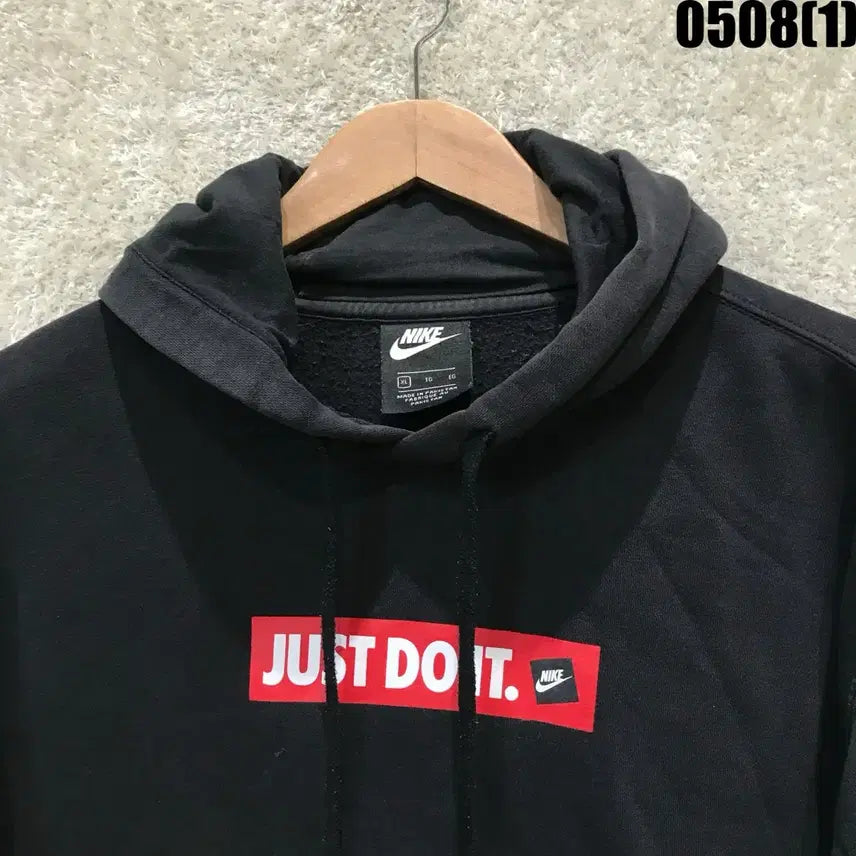[BUNJANG] Nike Just Do It Black Hoodie XL / 나이키 Just Do It 블랙 후드티 XL