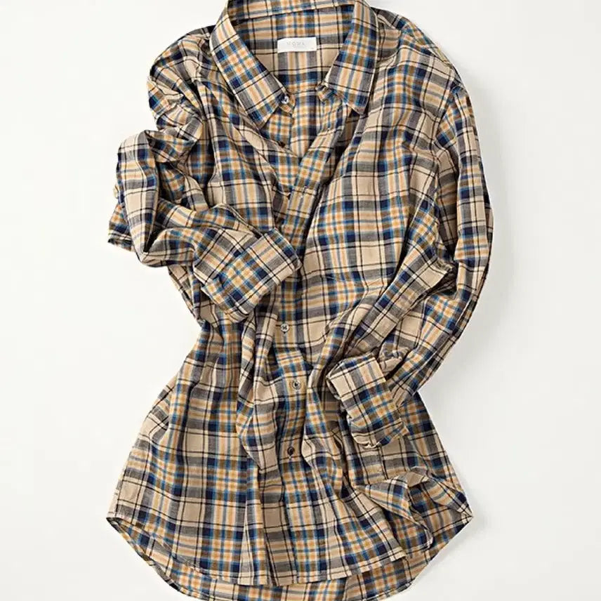 [SOLD OUT] [50]모마디자인 컴포트 체크셔츠 옐로우베이지 판매