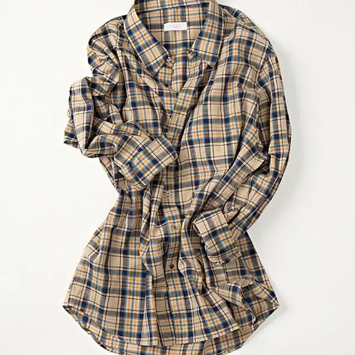 [SOLD OUT] [50]모마디자인 컴포트 체크셔츠 옐로우베이지 판매