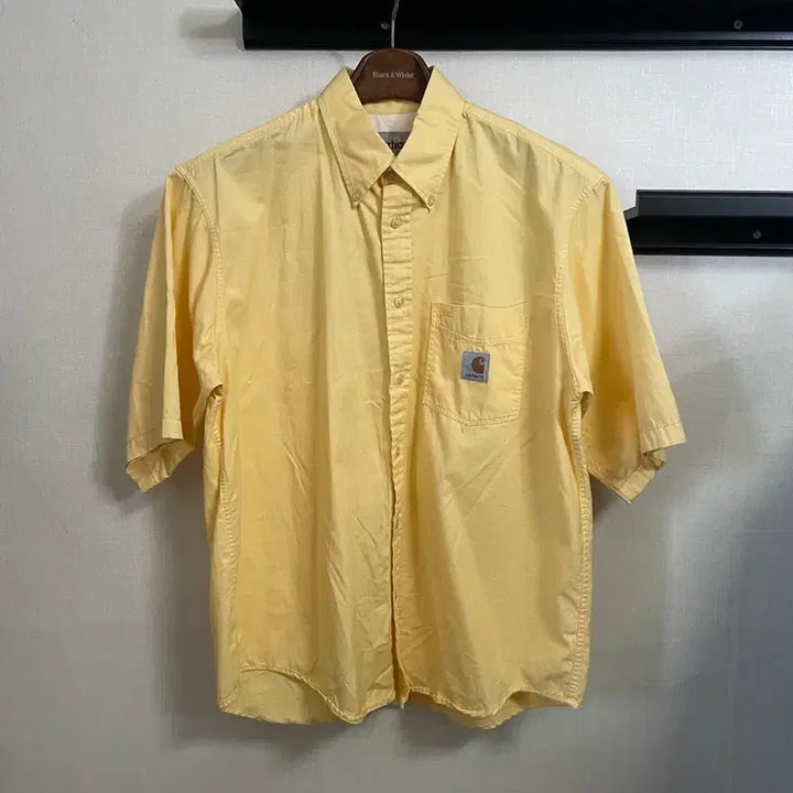 [BUNJANG] Carhartt Short Sleeve Shirt Yellow L / 칼하트 반팔 셔츠 옐로우 L