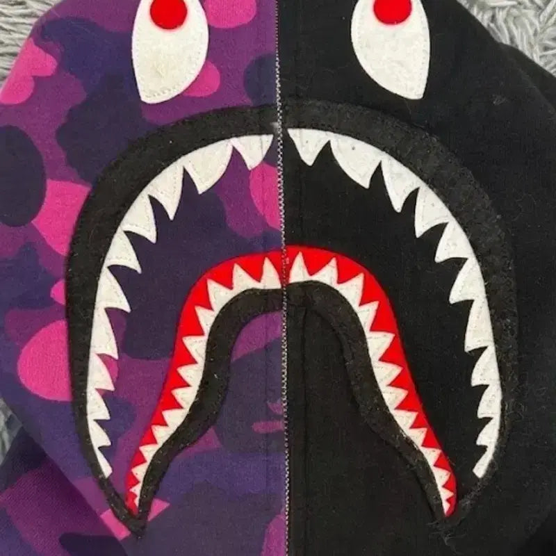 [BUNJANG] BAPE Reversible Shark Full Zip Hoodie XL-XXL / 베이프 리버시블 샤크 후드집업 2xl