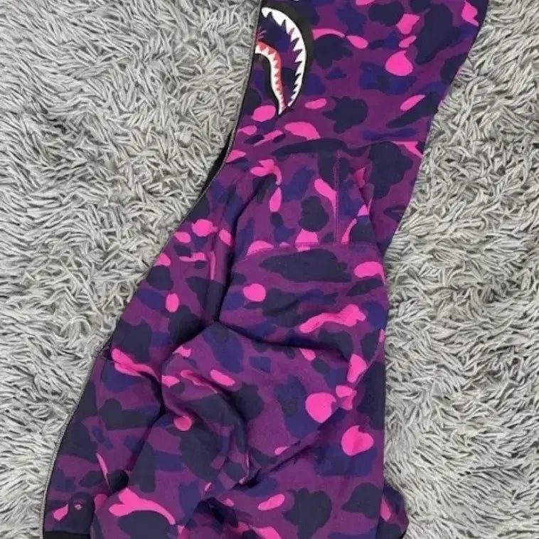[BUNJANG] BAPE Reversible Shark Full Zip Hoodie XL-XXL / 베이프 리버시블 샤크 후드집업 2xl
