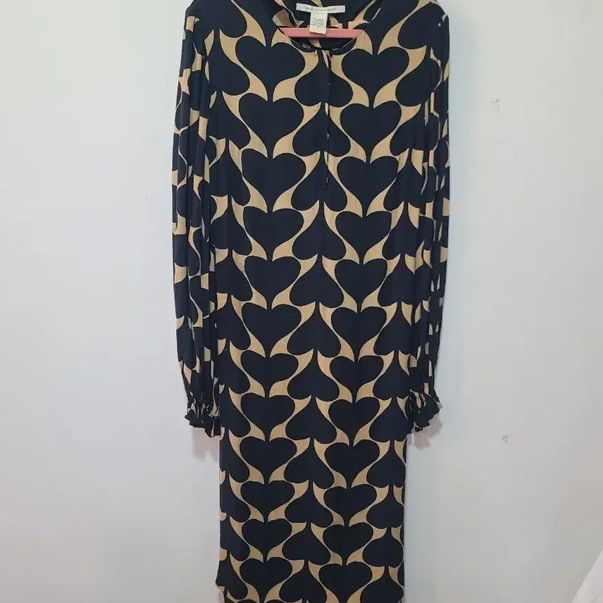 [BUNJANG] Diane Von Furstenberg Heart Long Dress / 다이앤 본 퍼스텐버그 하트 롱 원피스