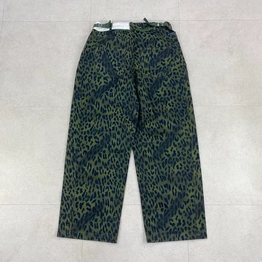 [BUNJANG] Andersson Bell Adsb Leopard Print Crossover Wide Pants / 앤더슨벨 Adsb 크로스 오버 레오파드 와이드 팬츠 (30)