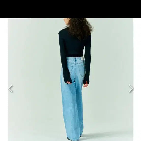 [BUNJANG] Nod Semi-Wide Denim Light Blue S / Nod 엔오디 세미와이드데님 라이트블루 s