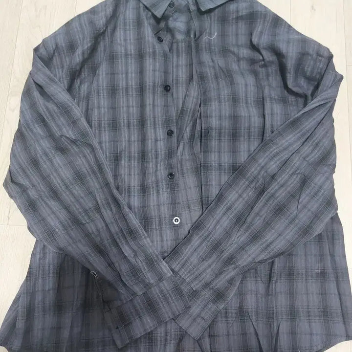 [BUNJANG] Long Sleeve Checkered Shirt / 체크 셔츠 남방 루즈핏 긴팔 새상품