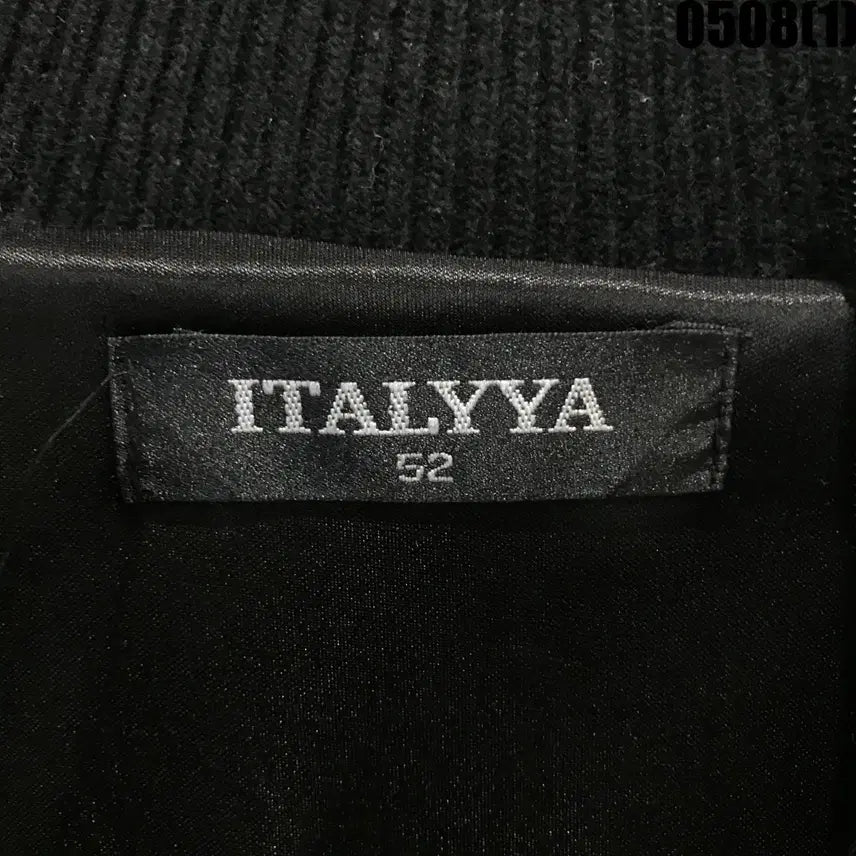 [BUNJANG] ITALYYA Full-Zip Knit Black/Gray Size L / ITALYYA 집업 니트 블랙/그레이 L