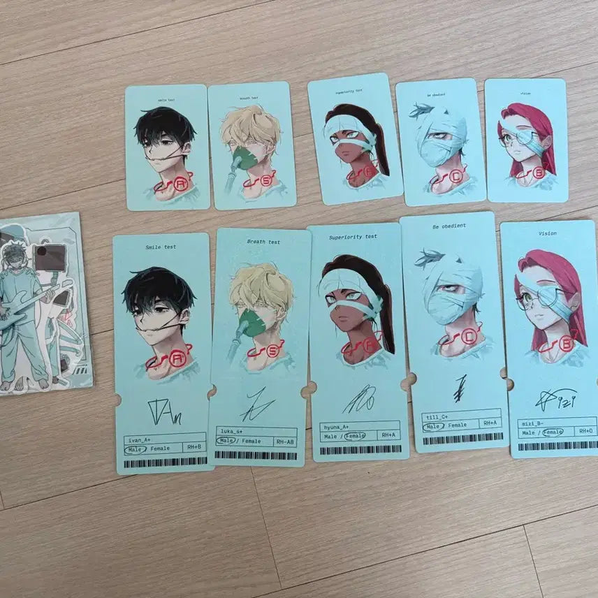 [BUNJANG] AESTHE Photocard, Bookmark, Sticker Bundle Set / 에이스테 포카 책갈피 스티커 일괄 판매이반틸루카현아미지수아