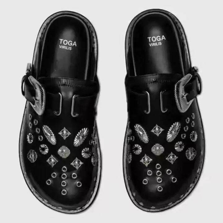 [BUNJANG] Toga Virilis Silver Stud Mules / 토가 비릴리스 실버 스터드 뮬