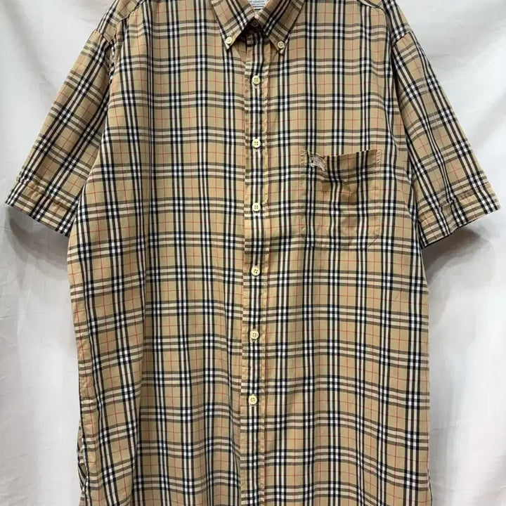 [BUNJANG] Burberry London Check Pattern Short Sleeve Shirt XL / 버버리 런던 체크 패턴 반팔 셔츠XL/105사이즈(정품)