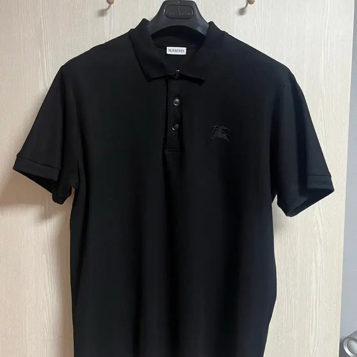 [BUNJANG] Burberry Short-Sleeve Polo Shirt - Black (XXL) / [극미중고,국내매장판] 버버리 반팔 카라 티셔츠 블랙