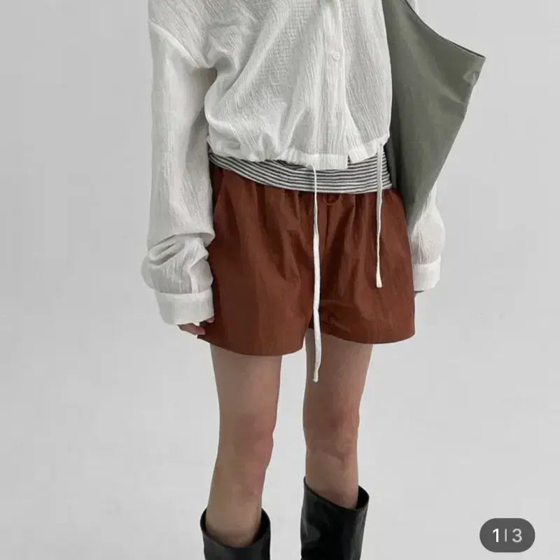 [BUNJANG] Black Up Hood Long Sleeve Shirt (White) / 블랙업 후드 긴팔셔츠 (화이트)