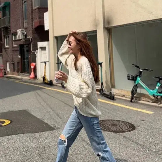 [BUNJANG] Colirotte Light Wash Distressed Jeans - Size S / 콜리로뜨 Colirotte 연청 데미지 청바지 S사이즈