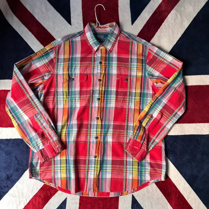 [BUNJANG] Polo Ralph Lauren Red Checkered Shirt XL / 폴로랄프포렌/레드컬러체크셔츠/XL사이즈 판매합니다.