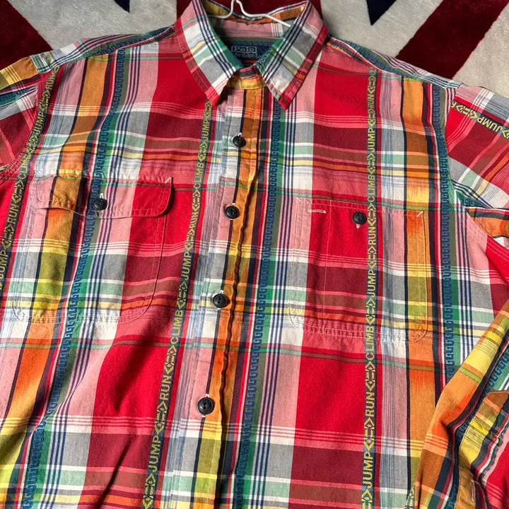 [BUNJANG] Polo Ralph Lauren Red Checkered Shirt XL / 폴로랄프포렌/레드컬러체크셔츠/XL사이즈 판매합니다.