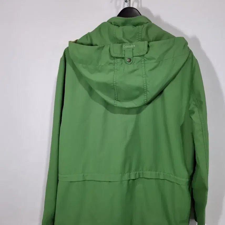 [BUNJANG] Crocodile Green Hooded Field Jacket / 크로커다일 그린 후드 야상 점퍼